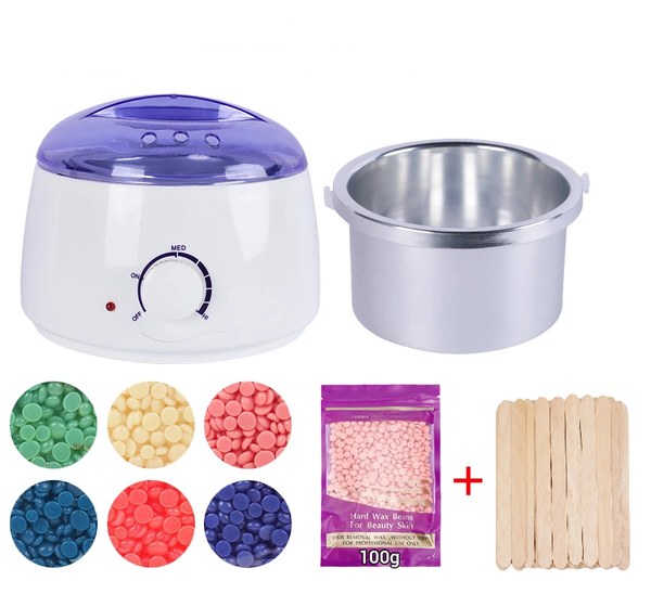 3U Olla De Cera Con Aplicadores Y Perlas